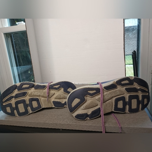 Hoka One One Bondi 6 Athletic Running Shoes Womens 8 Purple Blue Pink Ombre - Picture 7 of 14